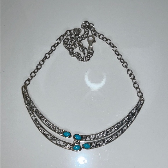 NWOT Carolyn Pollack Sterling Silver Sleeping Beauty Designer Necklace